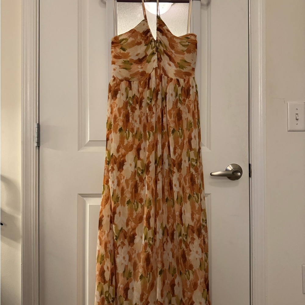 Abercrombie Floral Halter Maxi Dress